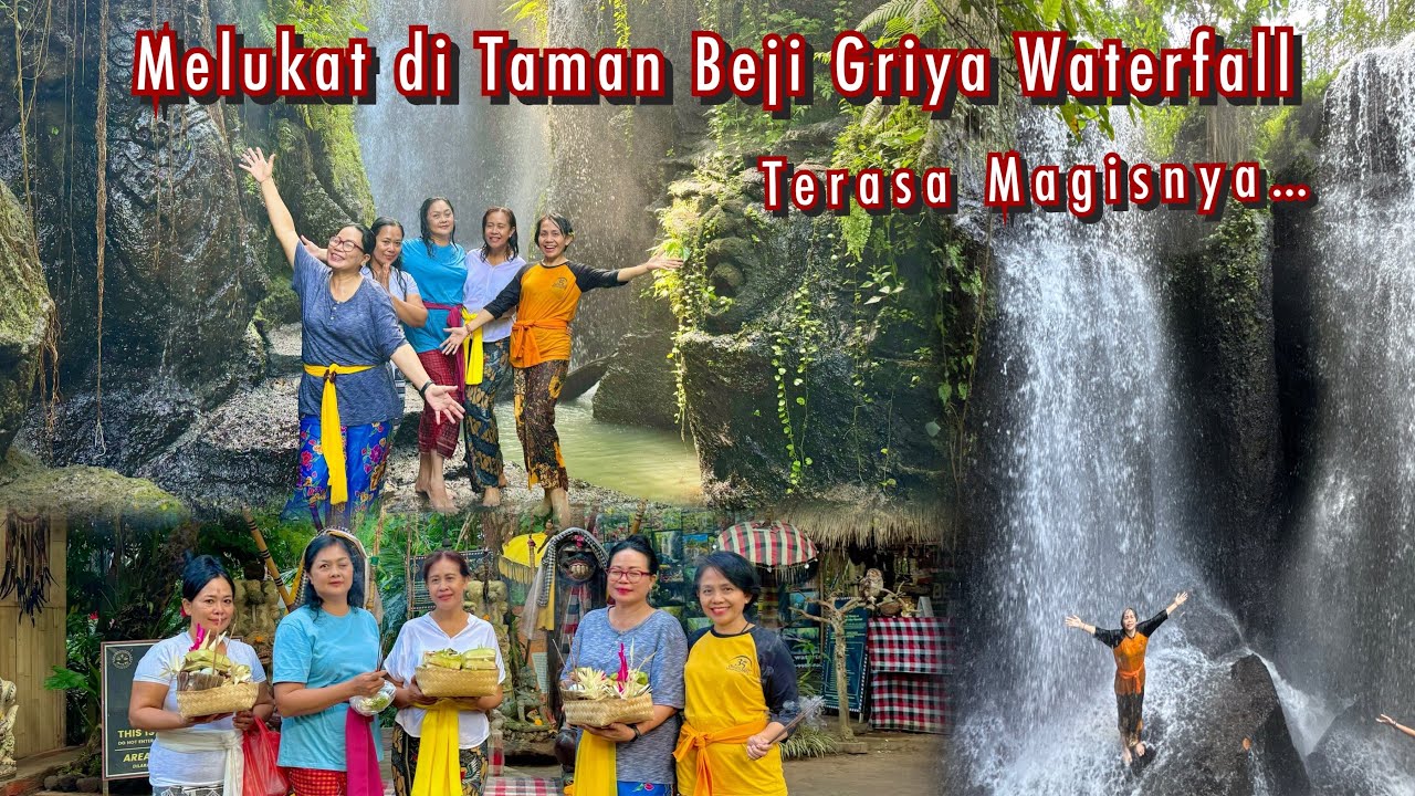 Melukat di Taman Beji Griya Waterfall. Penuh Nilai Magis dan Spiritual @AyunkanLangkahmu