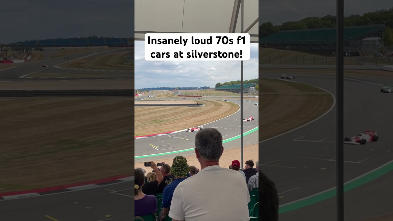 Insanely loud 70s f1 cars at Silverstone