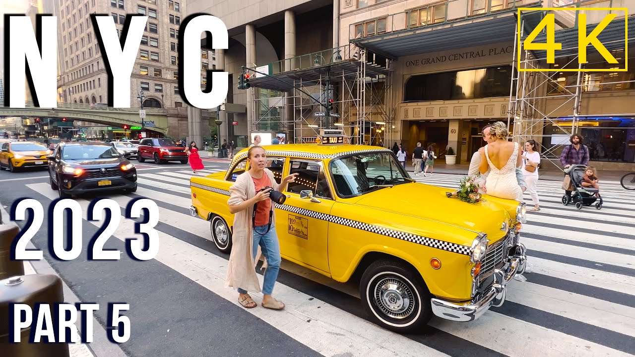 [4K] 🇺🇸 5th Ave, Times Square, Hudson Yards, Edge, Vessel & More! NYC Walking Tour Part 5 