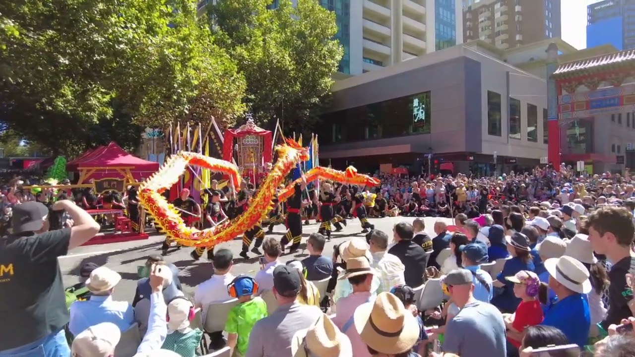 Dragon Dance @ Chinatown Melbourne | Chinese Lunar New Year 2024 | Year of the Dragon | Australia