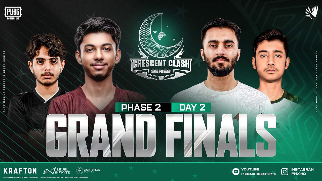 PUBGM CRESCENT CLASH SERIES | FINAL PHASE 2 | FT. #4T #ASi8 #LF #RD #SCYTES #PR