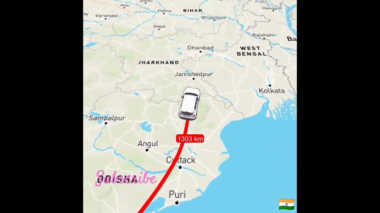 Chennai to Darjeeling India roadmap travel😳#india#shortvideo#trending#viral#map#youtubeshorts#shorts