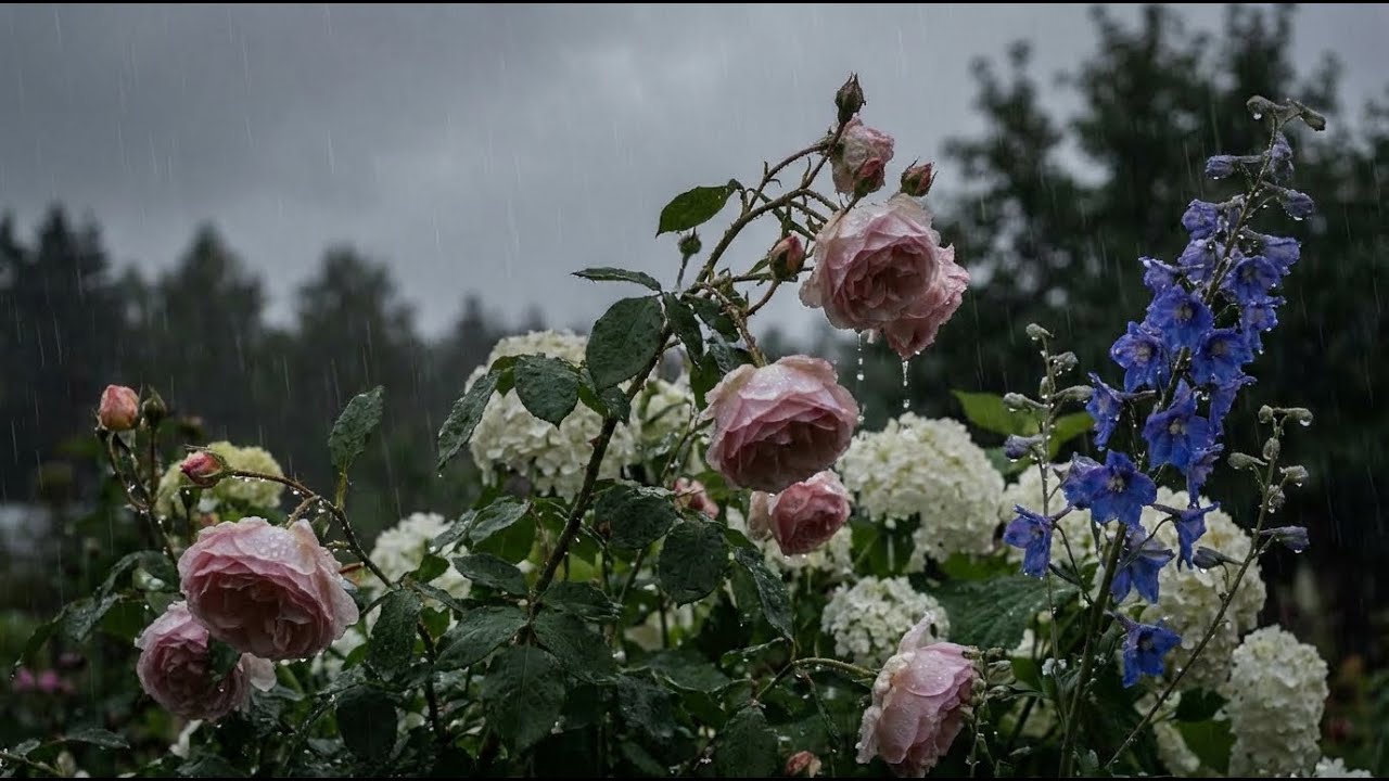 Gentle Rain Sounds to Help You Sleep Peacefully | Insomnia Relief, Tinnitus & Soft White Noise, ASMR
