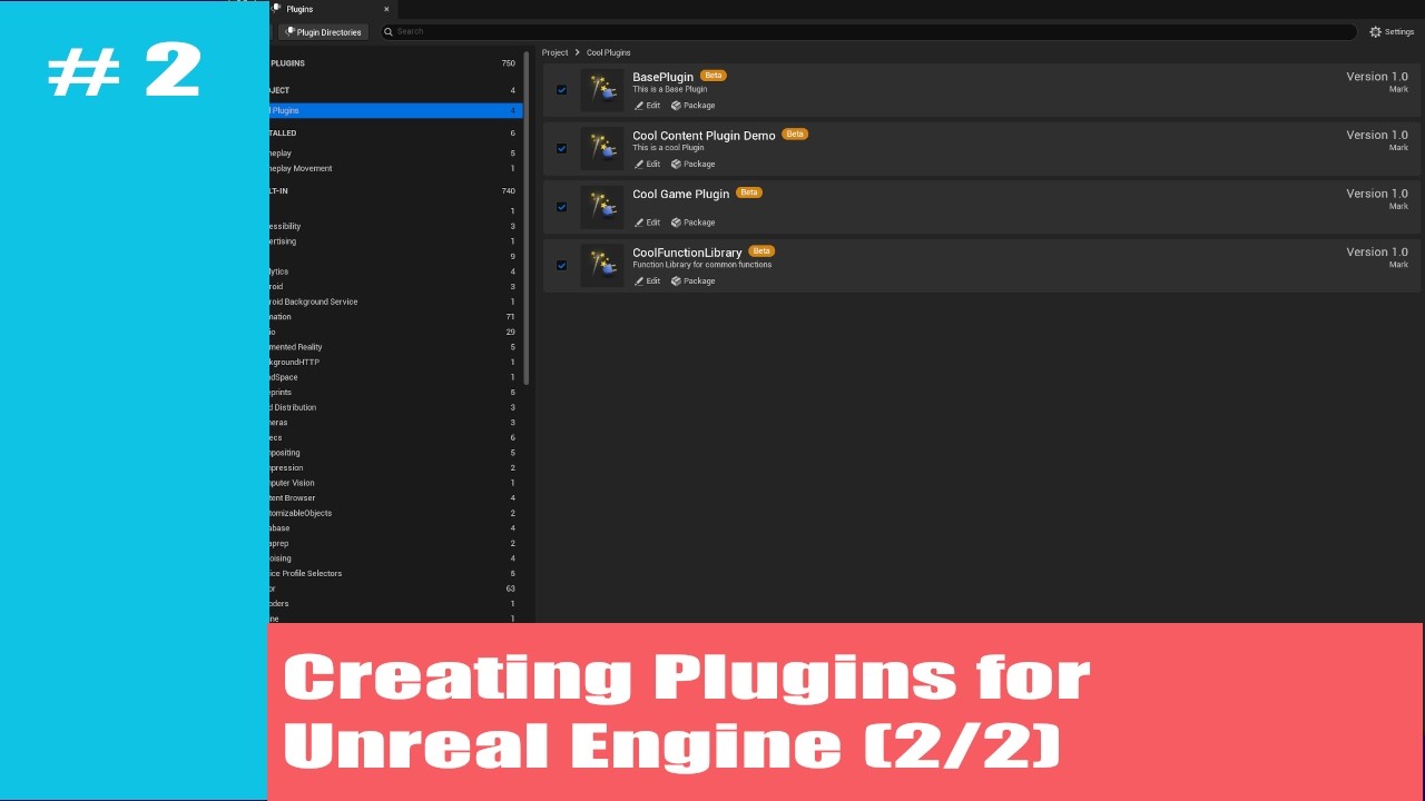 Plugin Basics for Unreal Engine (2/2)