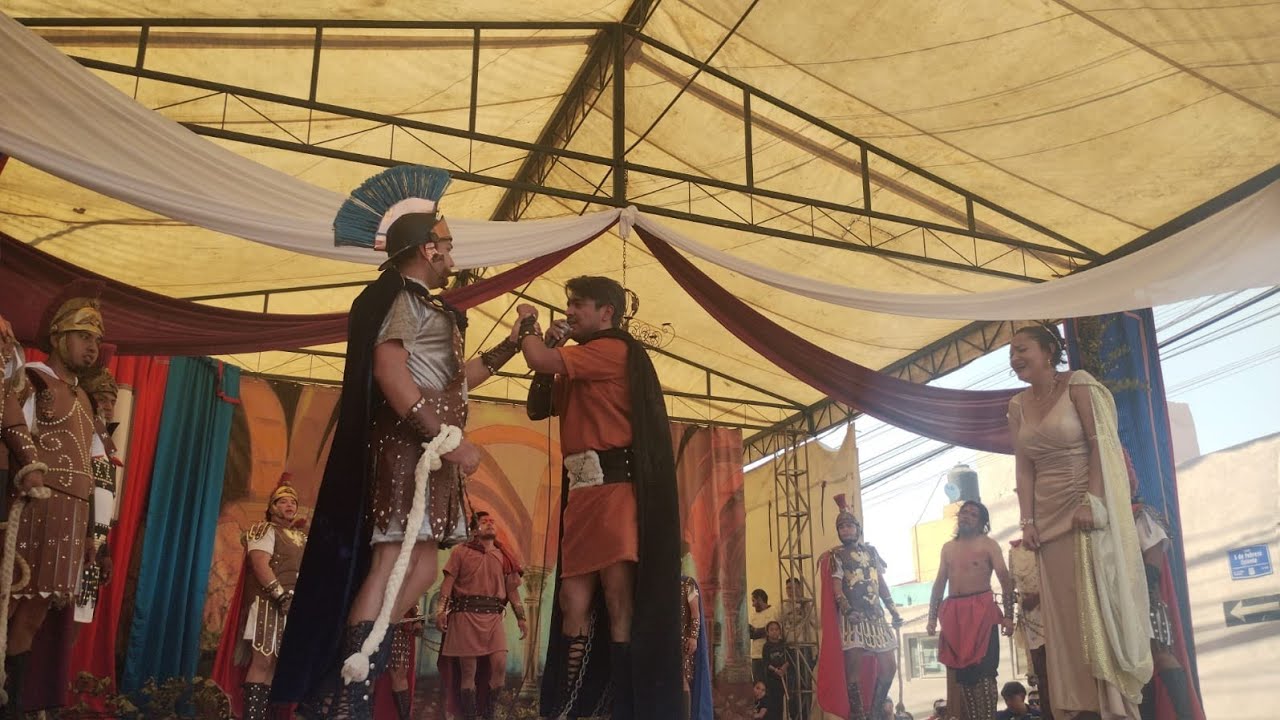 Aprehensión Dimas y Gestas - Semana Santa San Felipe Hueyotlipan 2024