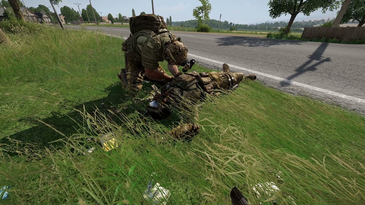 ArmA Project injury reaction ( AI full treatment cycle in new system )