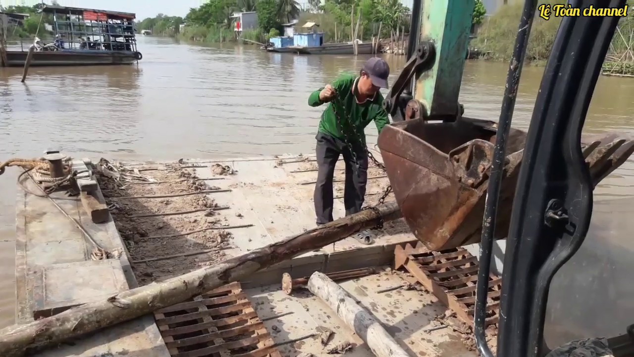 KOBELCO SK115SR đóng cọc bạch đằng | lê toàn channel