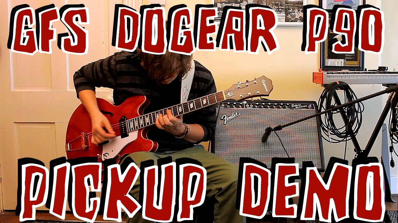 GFS Guitar Fetish Alnico Vintage Wound Dogear P90 Pickup Demo