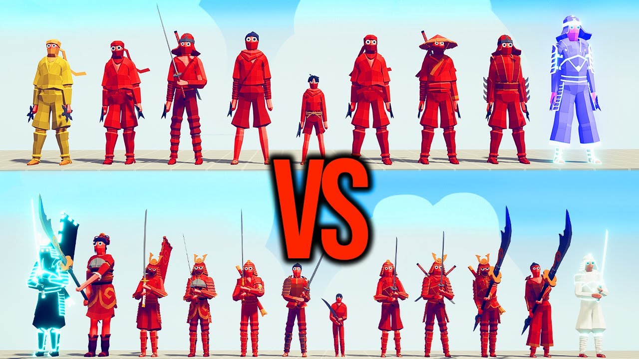 NINJA TEAM vs SAMURAI TEAM #41 | TABS - Totally Accurate Battle Simulator