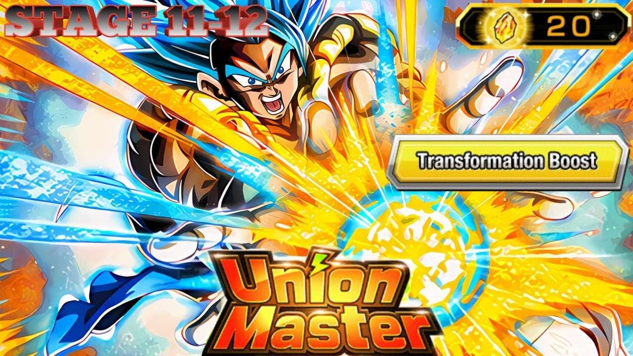 ALL MISSIONS COMPLETED! UNION MASTER STAGE 11 & 12 VS GOGETA BLUE - Dragon Ball Z Dokkan Battle