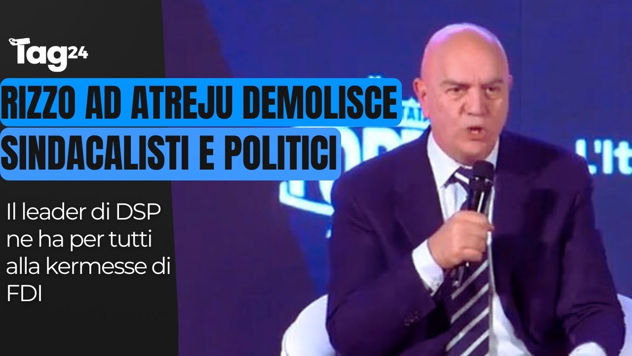 Marco Rizzo scatenato ad Atreju, demolisce sindacalisti e politici: il dibattito