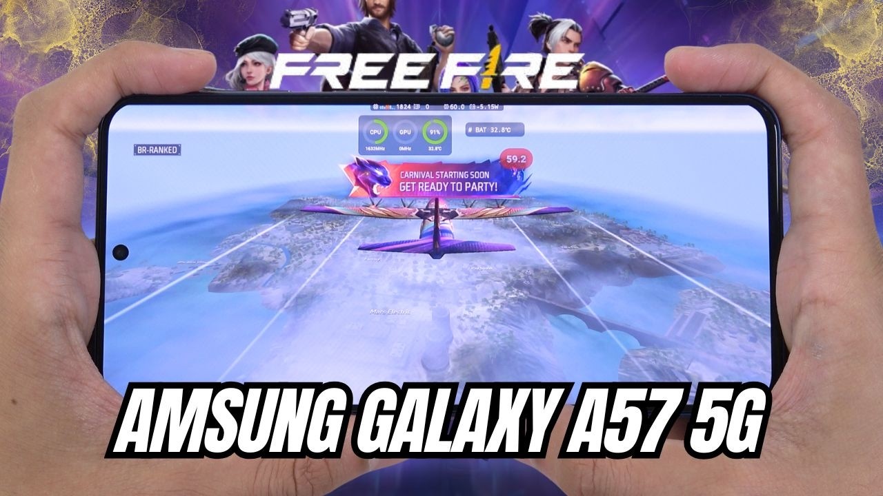 Samsung Galaxy A57 5G Test Game Free Fire Mobile | Exynos 1680
