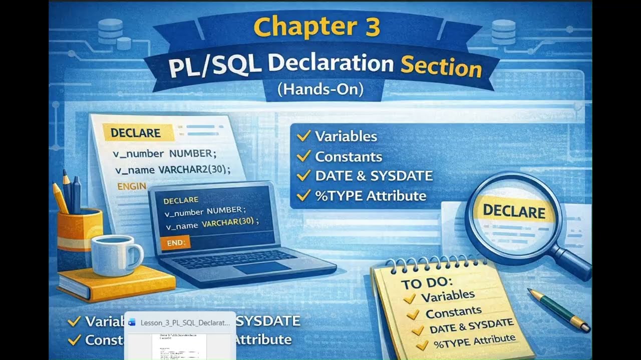 Урок по PL/SQL, часть 3 | Раздел объявления (практическое занятие)