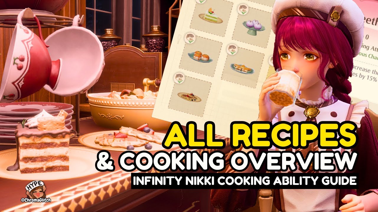 ALL RECIPES and How To UNLOCK COOKING in Infinity Nikki