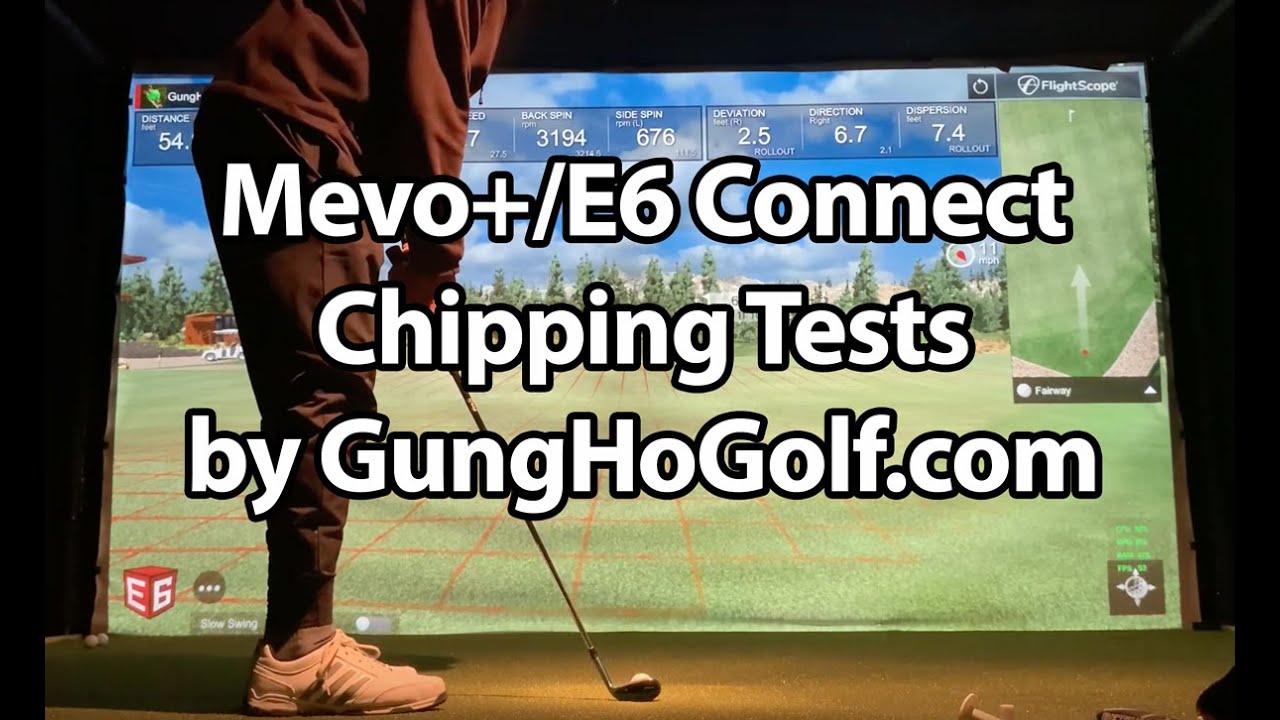 FlightScope Mevo+ chipping tests on E6 Connect