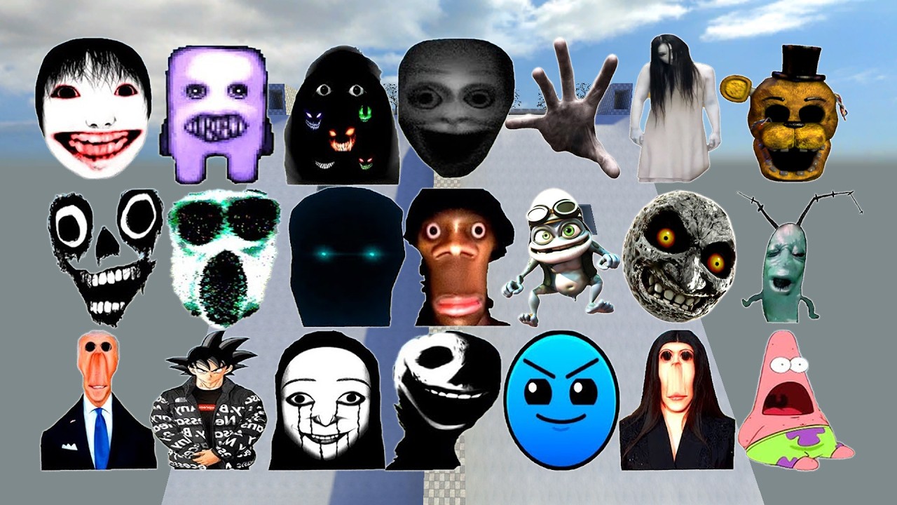 Too Much Nextbot And Nicos Nextbots In Snowslide! Garry's Mod ( Officer Earl, Siren Head, Unknown )