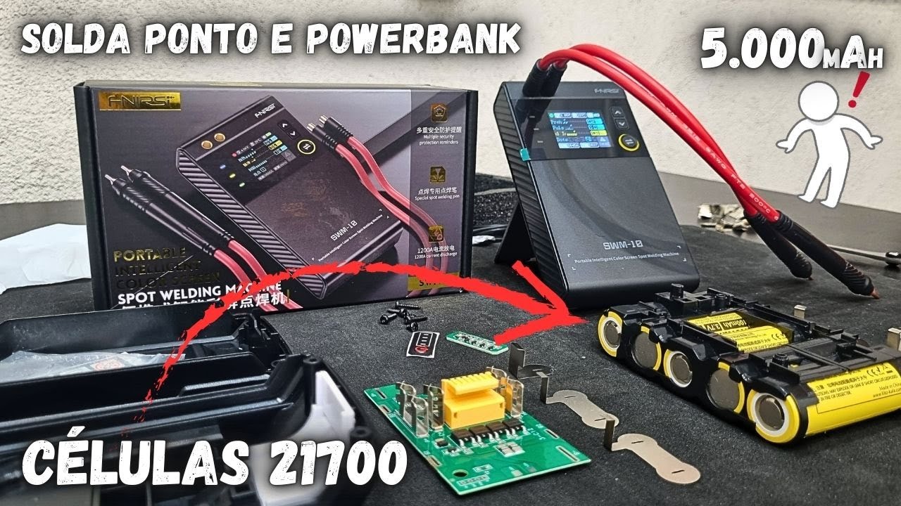 FNIRSI SWM-10 - Solda a Ponto Portátil e Powerbank de 5000mAh! Será que Vale a Pena?