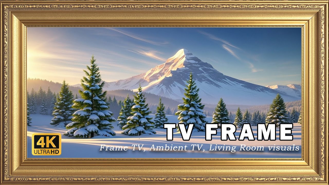 Winter Vintage TV Frame ❄️ Cozy Snow Ambience | Retro TV Art for Smart TV 4K