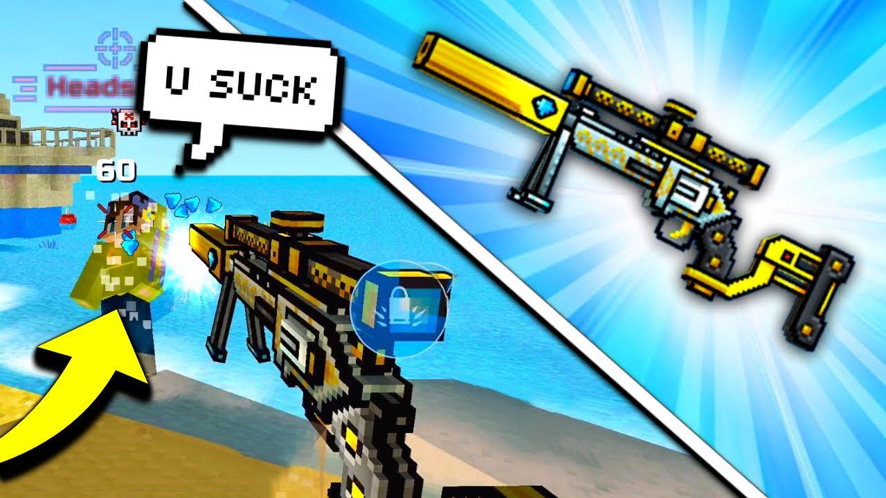 Pixel Gun 3D - Sniper Dude [Review] + Roasting a Hater! 😂