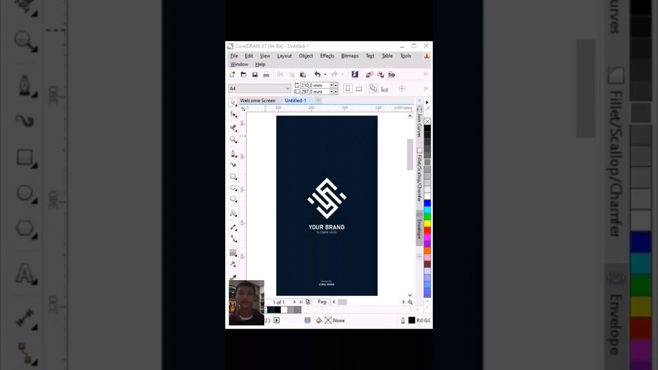 Make S Logo Letter Design in CorelDRAW 