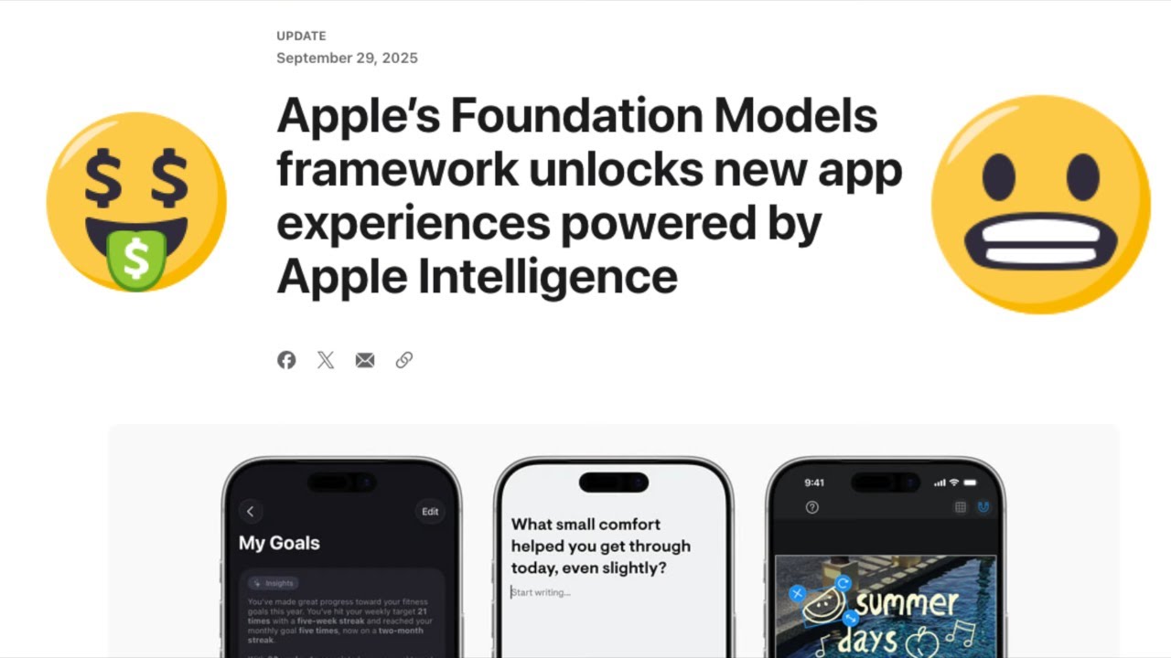 Apple&rsquo;s on Device LLM aka Foundation Model Framework