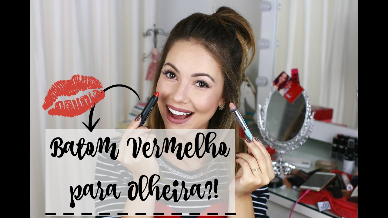 Corrigir Olheiras com Batom Vermelho?! Funciona?