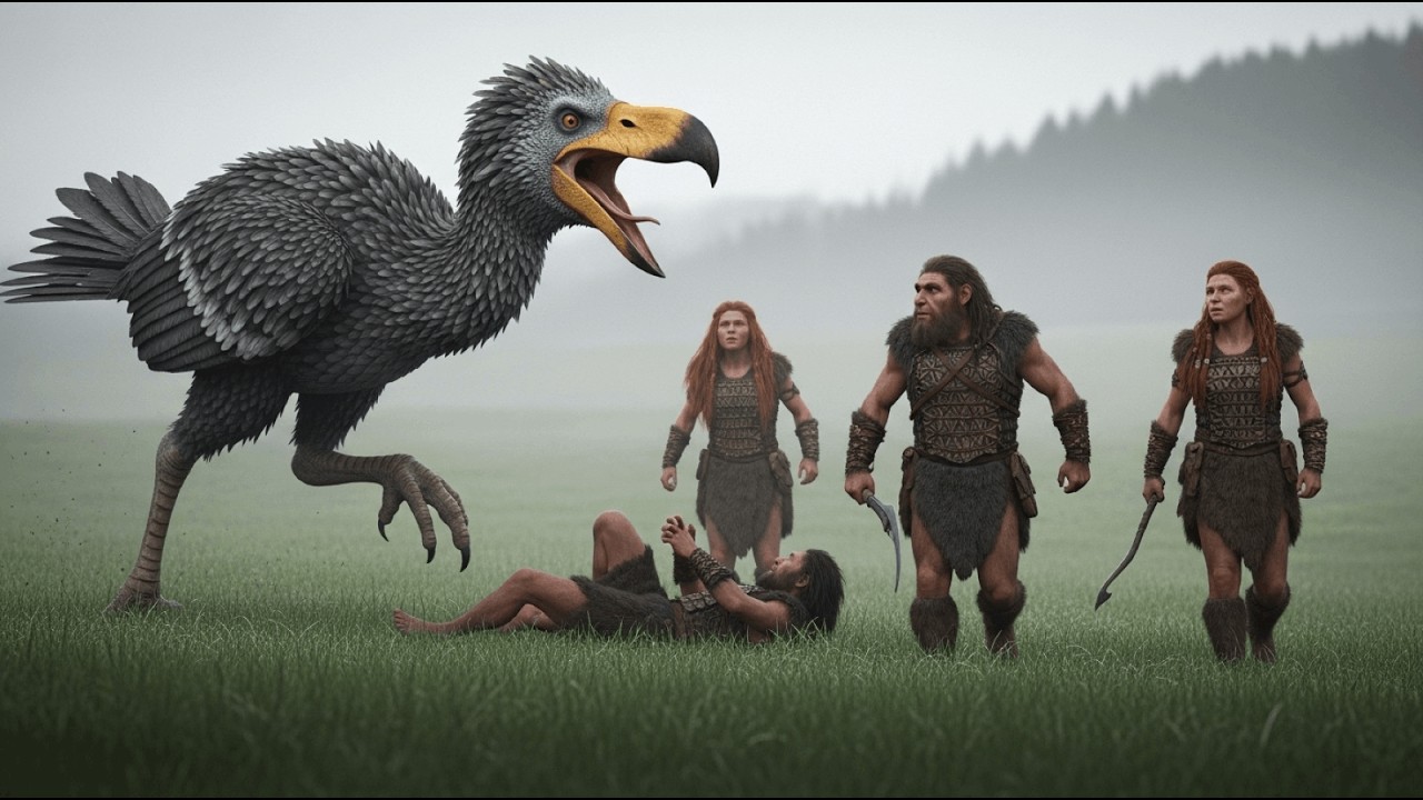 Neanderthals vs The Terror Bird | The First Hunters Life 2.5 million years ago