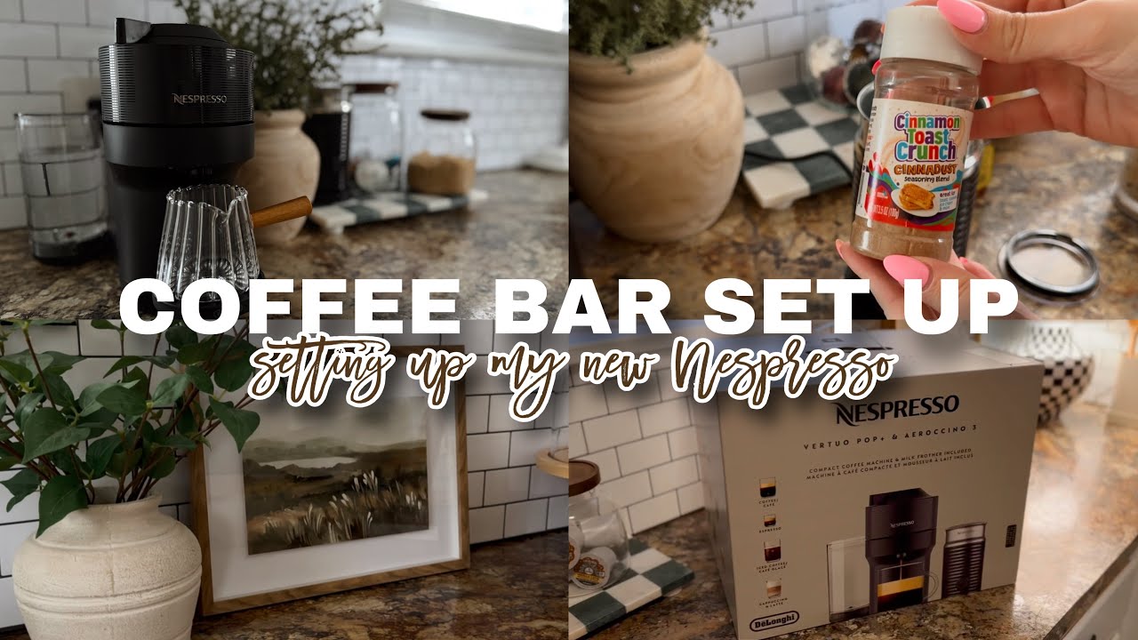 NEW! COFFEE BAR SET UP / KITCHEN COUNTER COFFEE BAR IDEAS FOR SMALL KITCHEN / COFFEE RECIPE
