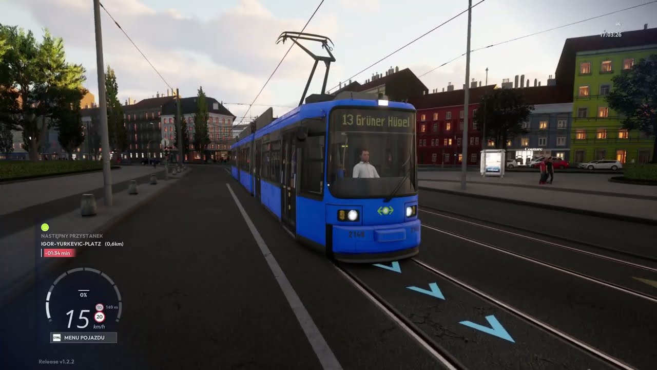 CTS Tram #12 Trasa nr 13 w odwrotnym kierunku, super tramwaj!