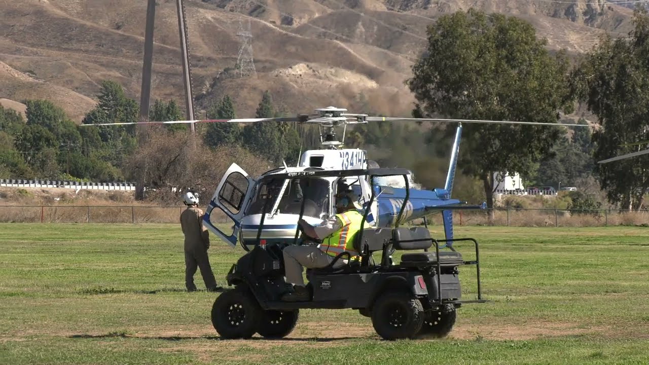 CHP Air Ops AS350 -H125 Startup and Takeoff