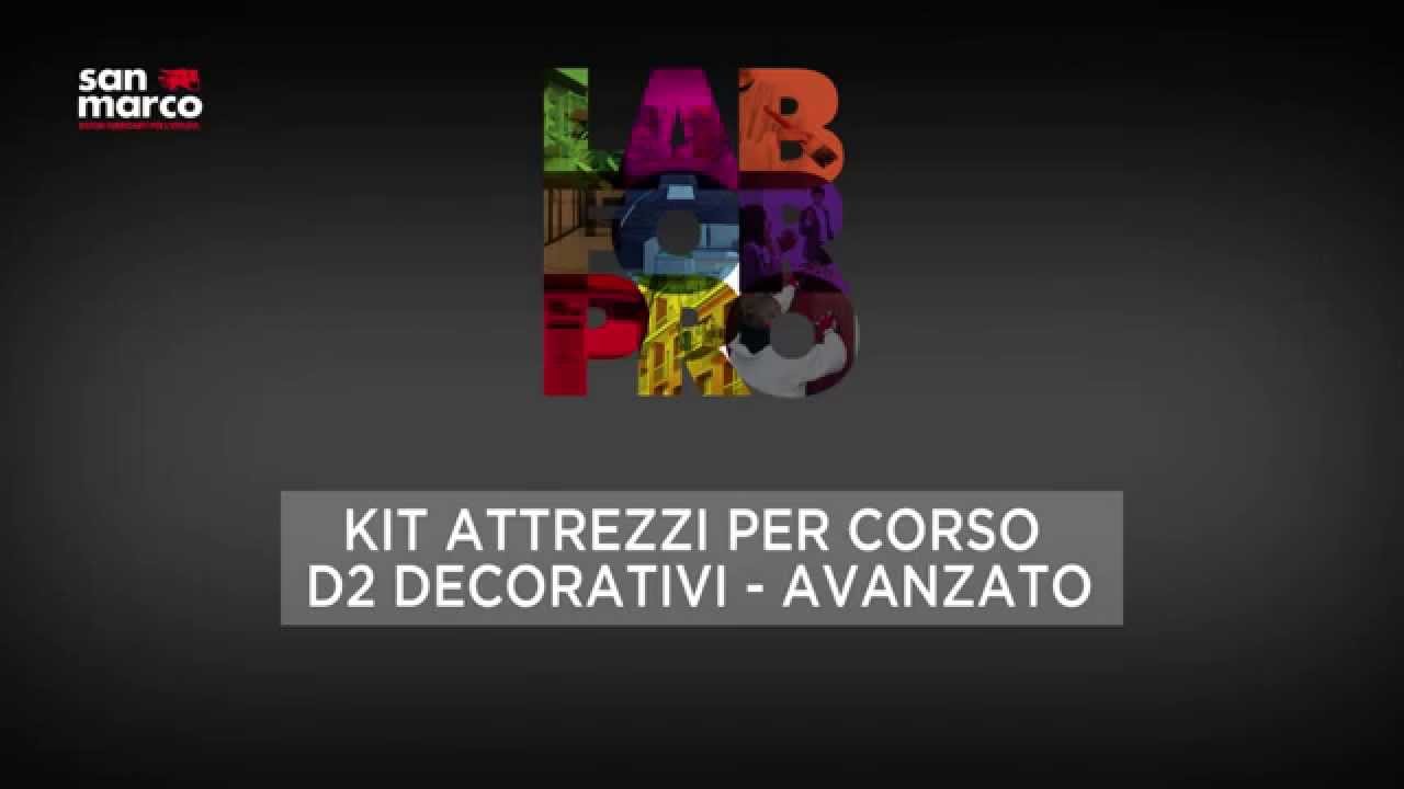 Scopri il kit attrezzi del corso LAB FOR PRO D2. DECORATIVI - AVANZATO