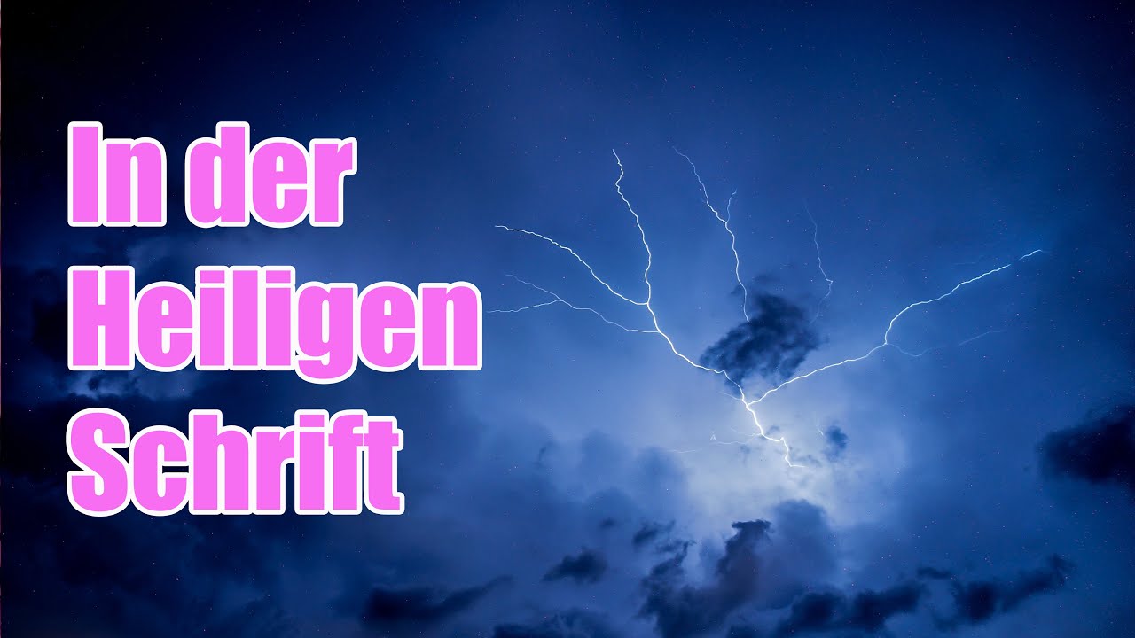 In der Heiligen Schrift