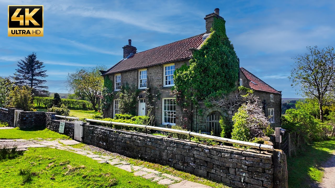 Beautiful English Moorland Village on a Perfect Sunny Day | GOATHLAND, ENGLAND.