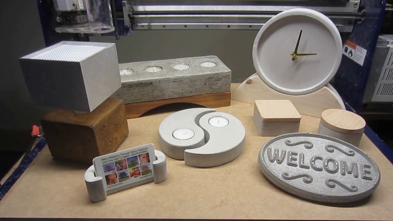 CNC Router Projects- Start to Finish: Working with Concrete & Cement Products