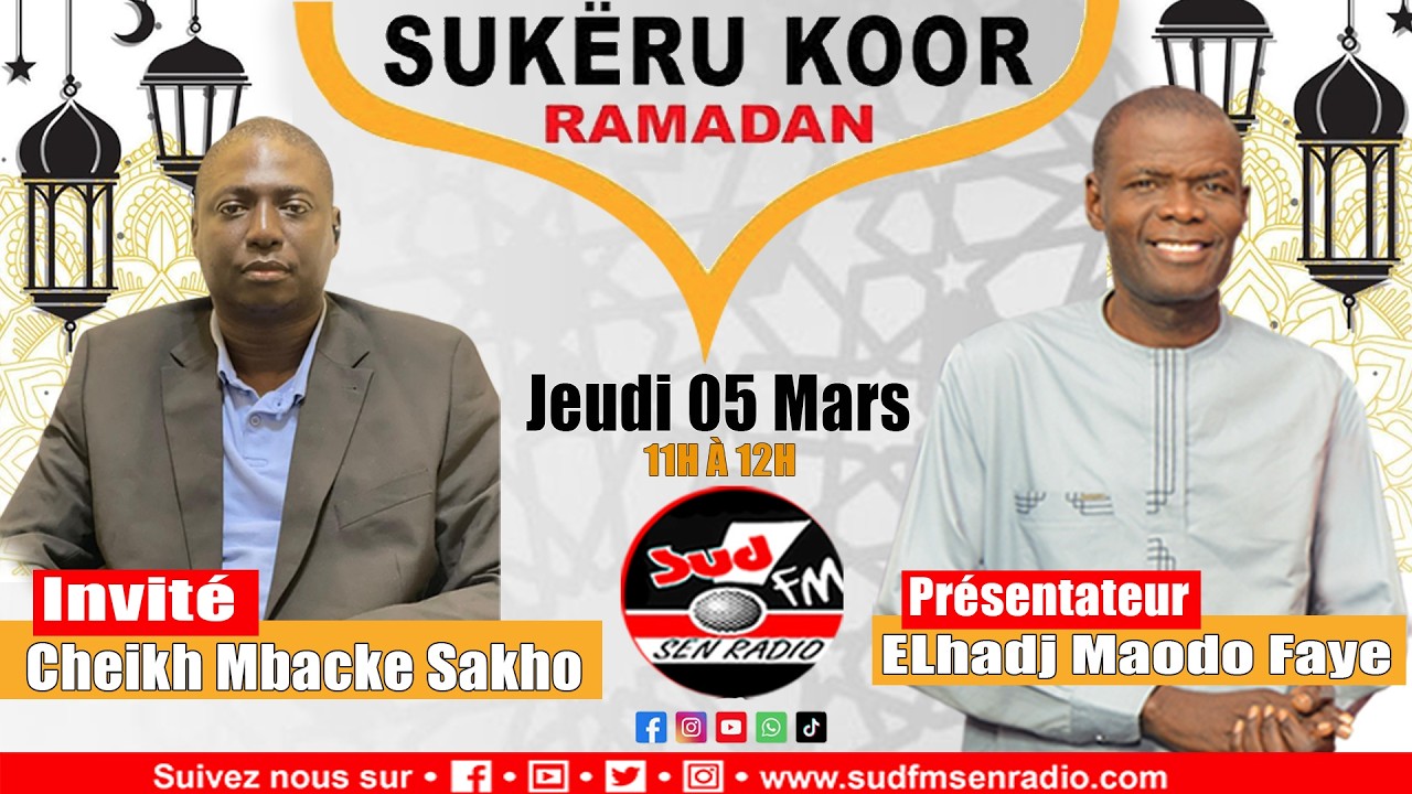SUD FM DIRECT SOUKAROU KOOR DU 04 MARS 2026