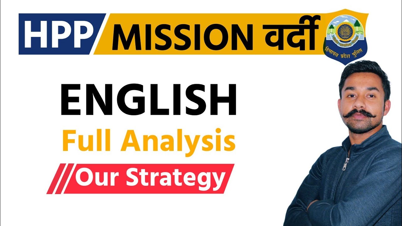 English Full Analysis & Our Strategy | HP Police Constable 2021 | Free Crash Course