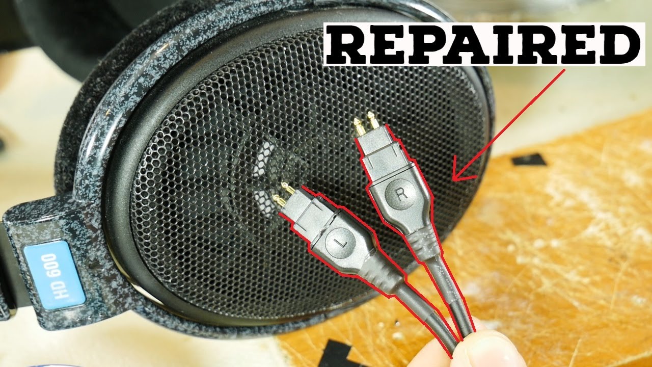 Как починить двухконтактный соединительный кабель Sennheiser своими руками