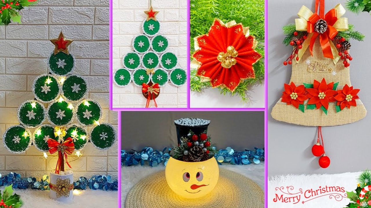 4 Economical Christmas Decoration idea with simple material |DIY Affordable Christmas craft idea🎄209