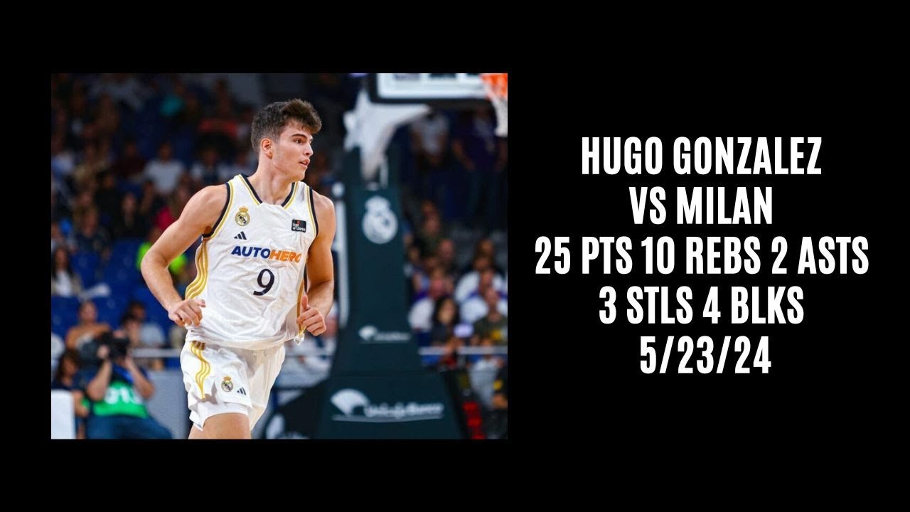 Hugo Gonzalez vs Milan (25 PTS 10 REBS 2 ASTS 3 STLS 4 BLKS) 5/23/24