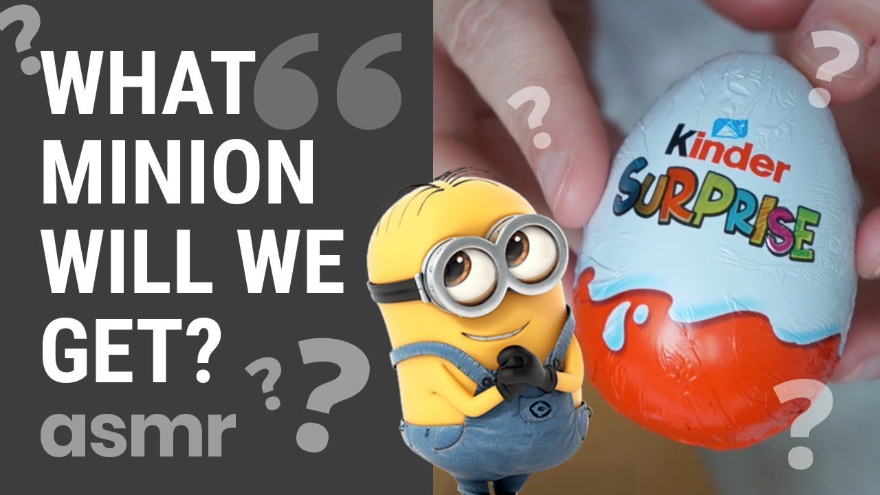 ASMR // Kinder surprise (unwrapping and eating)