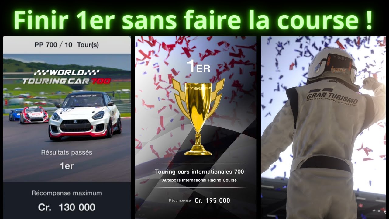 Gran Turismo 7 : gagner facilement à Autopolis en World Touring Car 700