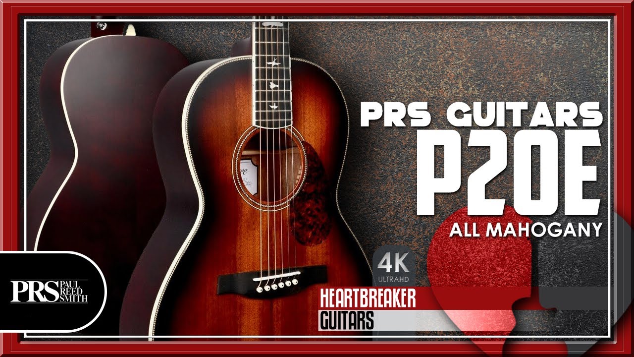 PRS Guitars - SE Parlor P20E ALL MAHOGANY Tobacco Sunburst | 4K Video