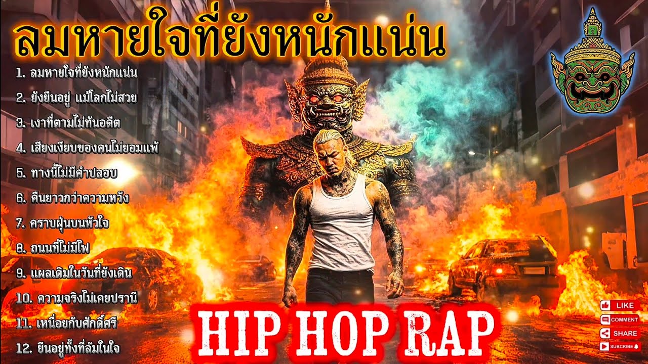 🔥รวมเพลงแร็พฮิปฮอป🔥ลมหายใจที่ยังหนักแน่น🫵✌️ EP.152 #SadRap #HipHopอกหัก #Rapper #rap #hiphop