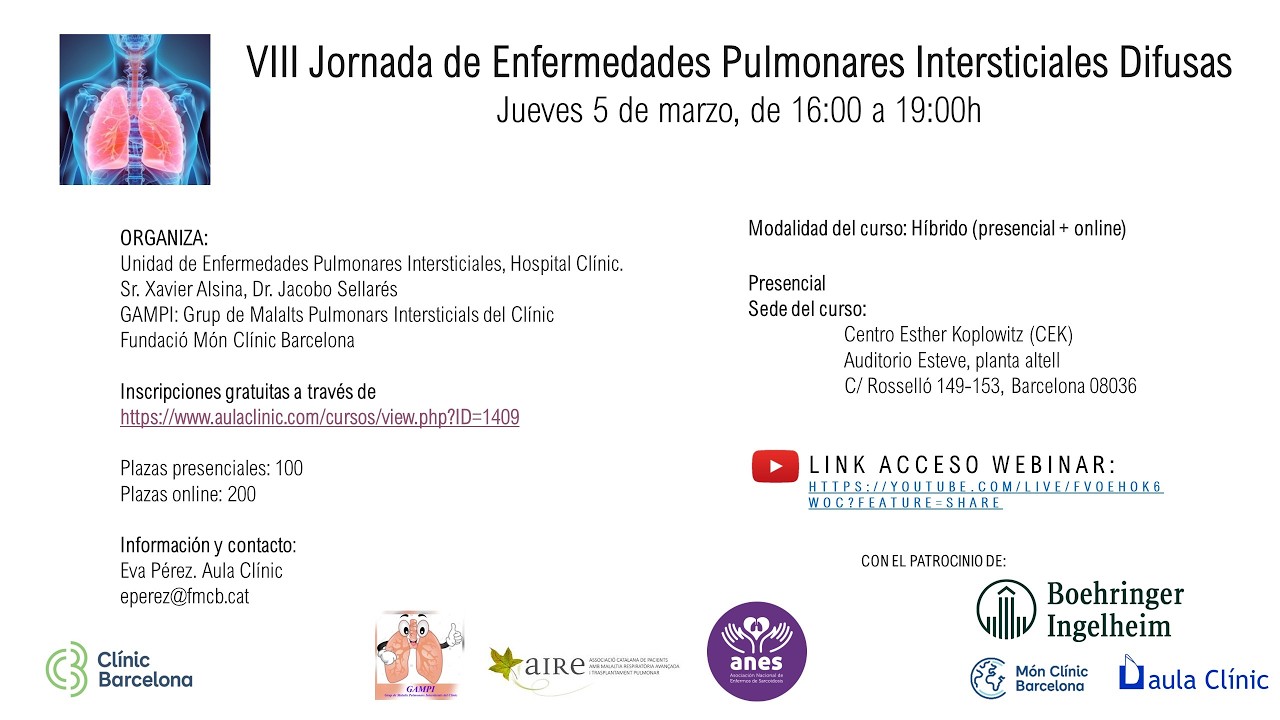 VIII Jornada de Enfermedades Pulmonares Intersticiales Difusas
