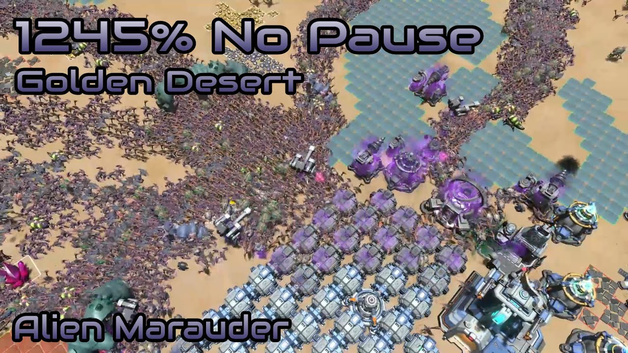 Alien Marauder -  1245% No pause Golden Desert