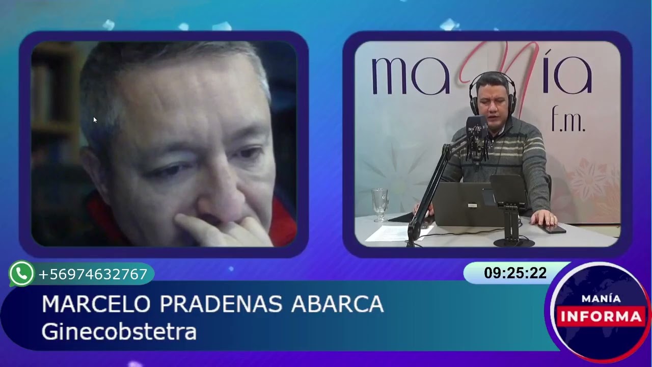 Entrevista al Dr. Marcelo Pradenas en Radio Manía FM,  con el periodista Alejandro Bracho (12-06-25)