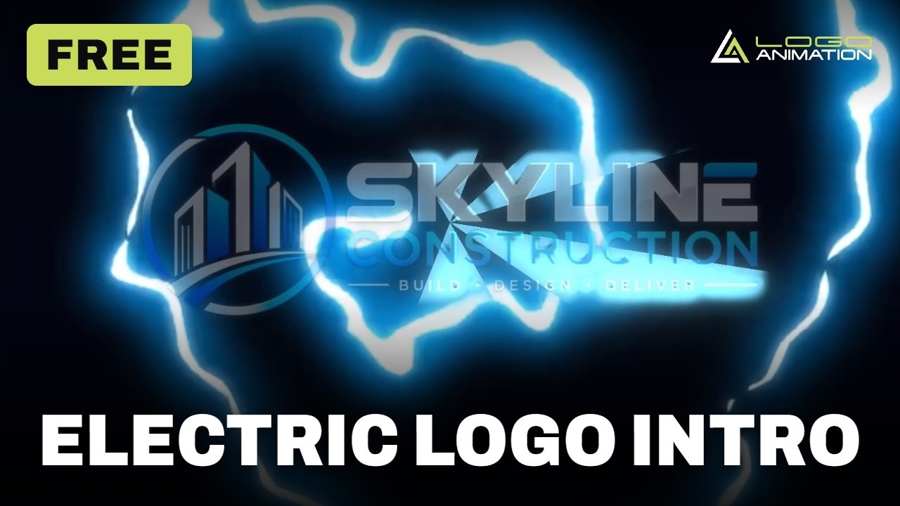 Free Electric Logo Intro Template | Tesla Spiral | No Watermark