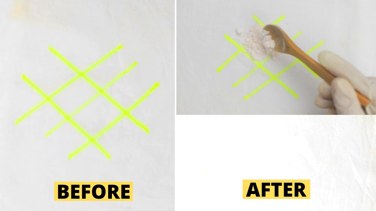 Try This To Remove Yellow Highlighter Stain From Fabric Clothes