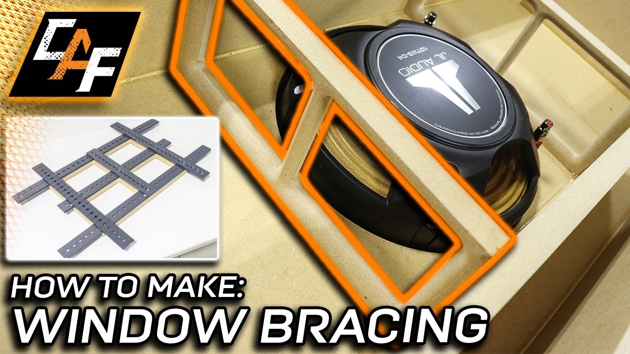STOP LOSING BASS! Subwoofer Box Window Brace -  How to Make