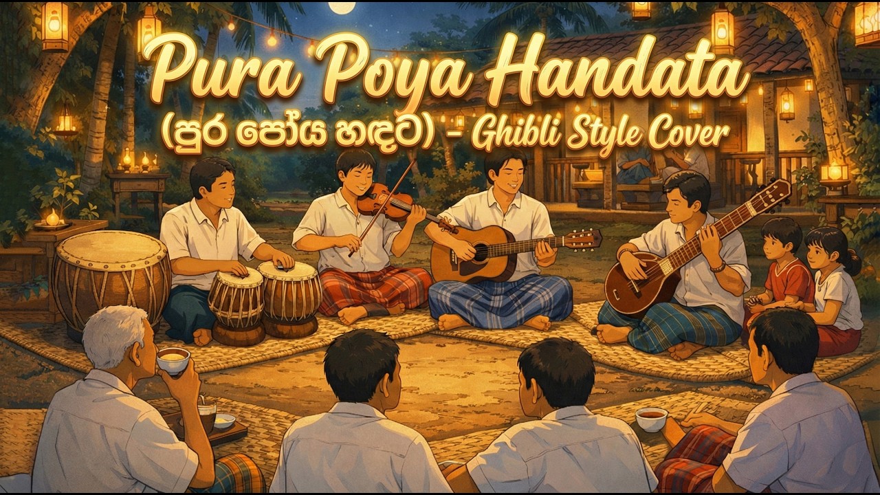 Pura Poya Handata (පුර පෝය හඳට) - Ghibli Style Cover